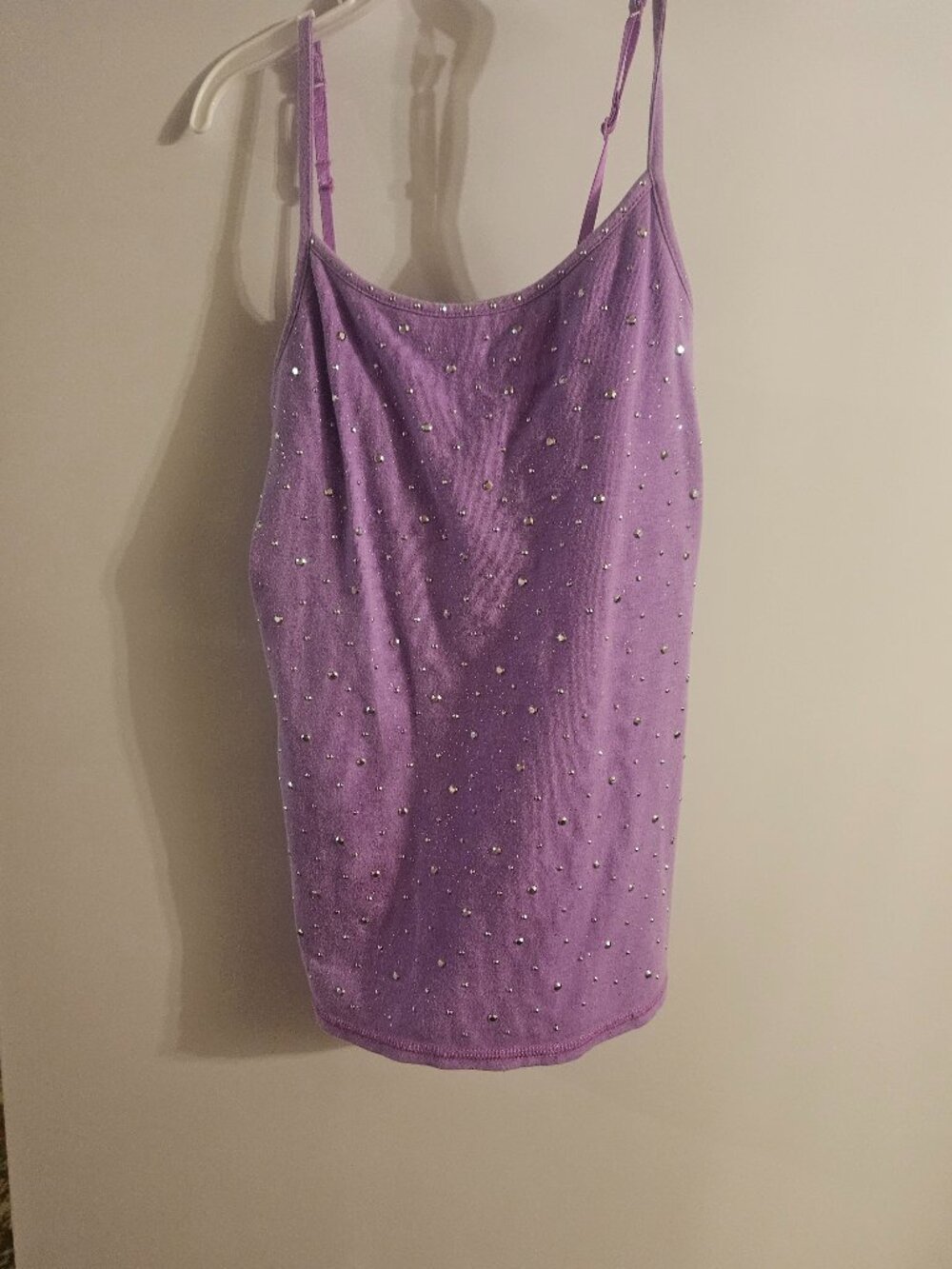 Justice Purple Sparkle Tank Top - Size 10